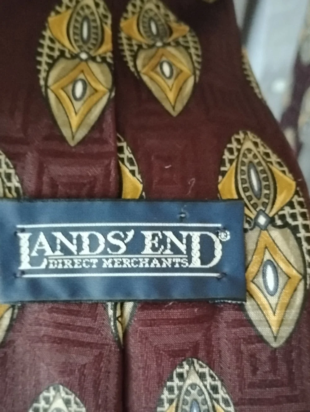 100% Silk Hand Sewn In USA Long Tie